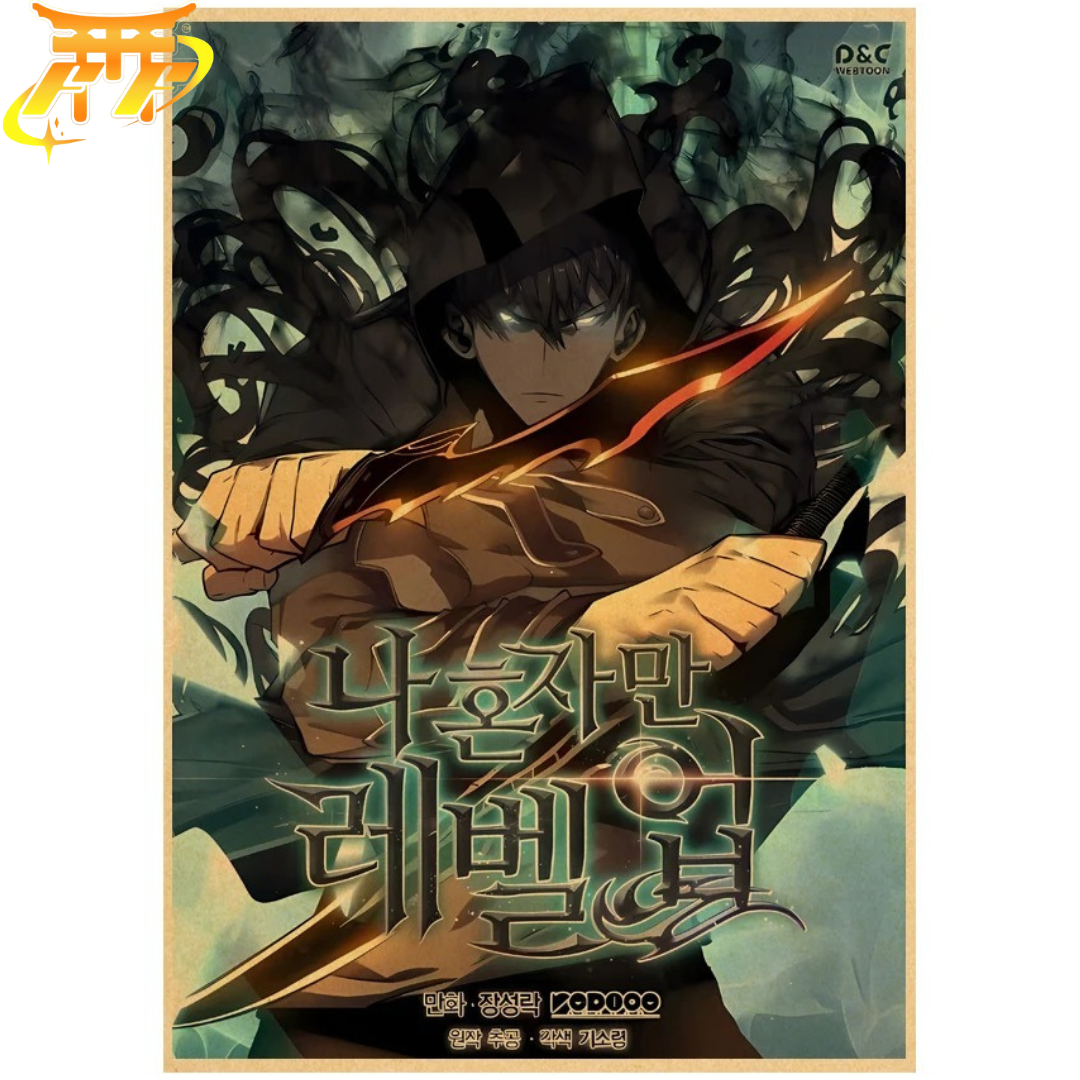 Sung Jin-Woo "Master of Darkness" Poster – Solo Leveling™
