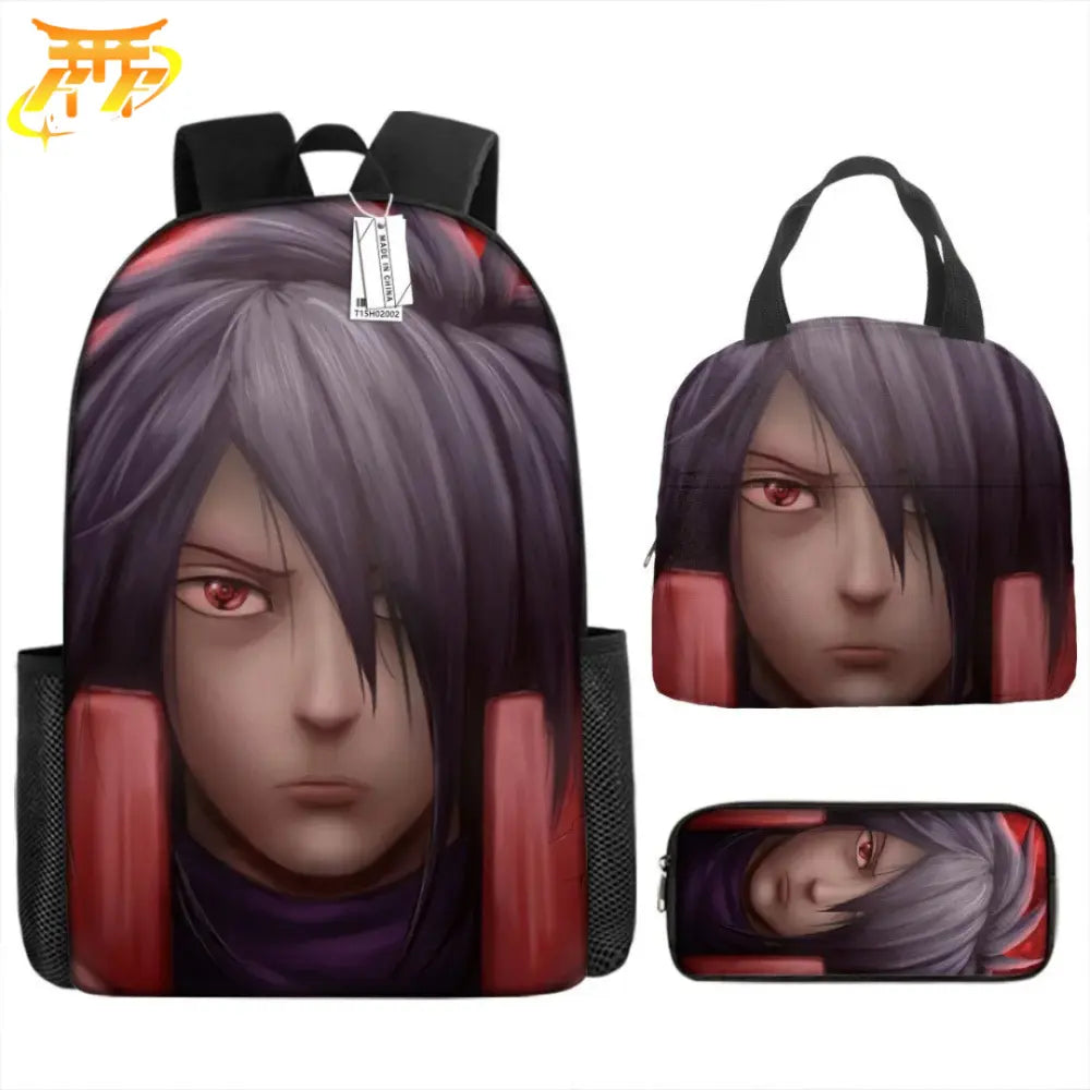 Madara Uchiwa Backpack + Pencil Case + Bag - Naruto Shippuden™