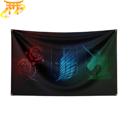 Emblems of the Three Brigades Flag - Attack on Titan™