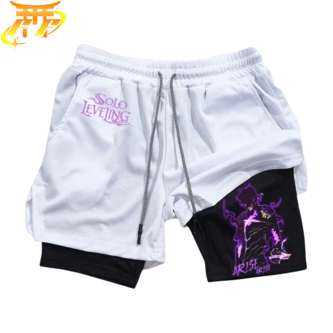 Jinwoo White Shorts "Arise" - Solo Leveling™