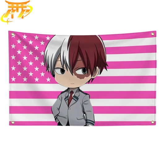 Shoto Todoroki "Student Chibi Style" Flag - My Hero Academia™