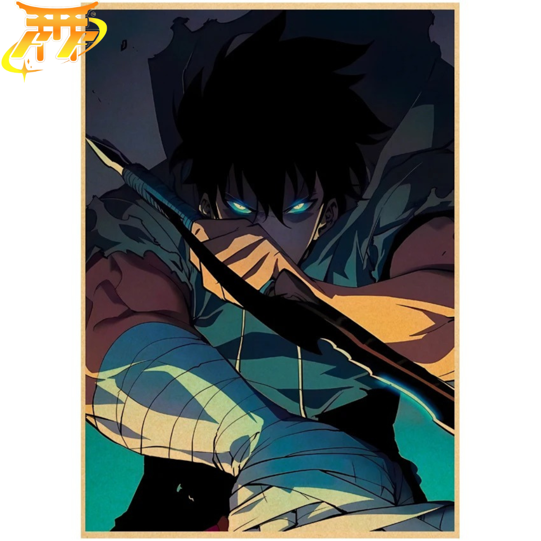 Sung Jinwoo "Assault of the Hunter" Poster - Solo Leveling™