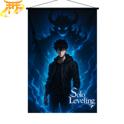 Sung Jinwoo "Shadow of the Monarch" Flag - Solo Leveling™